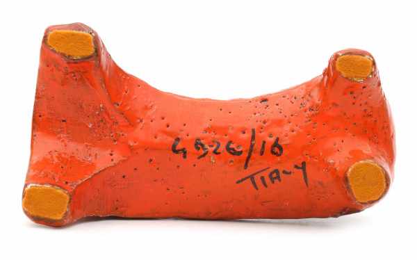 Aldo Londi (1911-2003)An orange glazed ceramic horse, produced by Bitossi, Italy, 1960s, with - Image 3 of 3