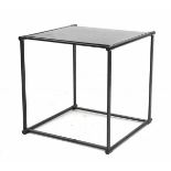 Radboud van Beekum (1950-2020)A black lacquered metal and wooden occasional table, model TM61,