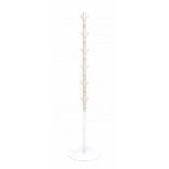 Richard Hutten (1967)A white lacquered metal and ceramic 'Bone' coat stand, produced by P.L.A.N.E.