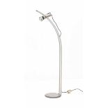 EightiesA stainless steel floorlamp with adjustable light spot.131 cm. h.