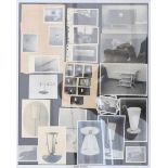 ir. Piet Donk (1904-1994)Photos of furniture and lamps and a design drawing, 1930s-1950s.var. dim.