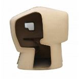 Atelier Van Lieshout, RotterdamA cream-coloured Skull, an organically formed private workstation,