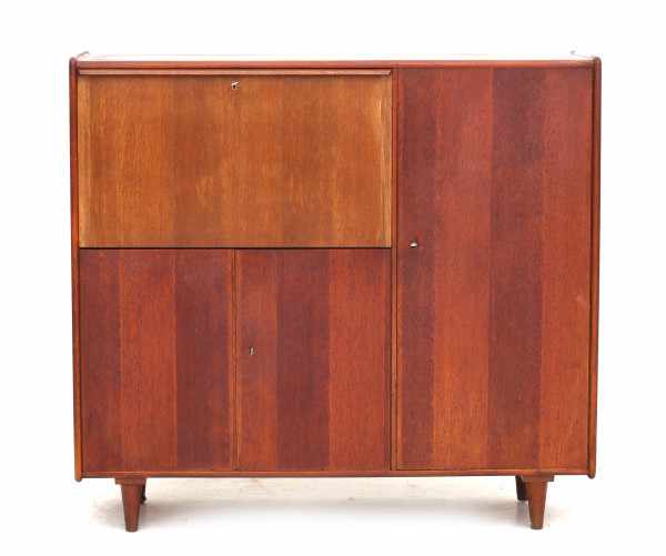 Cees Braakman (1917-1995)An oak CE 09 fall front desk with compartments behind doors, produced by