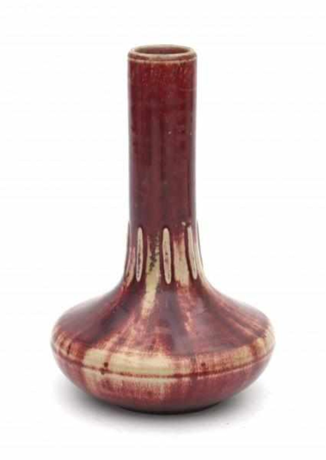 Simon Peter Gerz I, Höhr-GrenzhausenA flambé glazed stoneware vase with cylindrical neck with