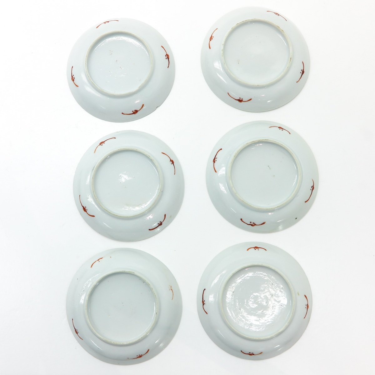 Six Chinese Polychrome Cups and Saucers - Image 6 of 8