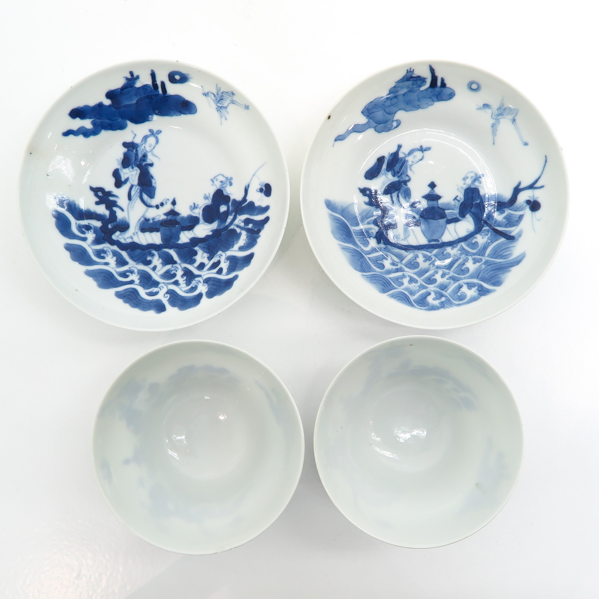 Two Chinese Cups and Saucers - Image 5 of 7