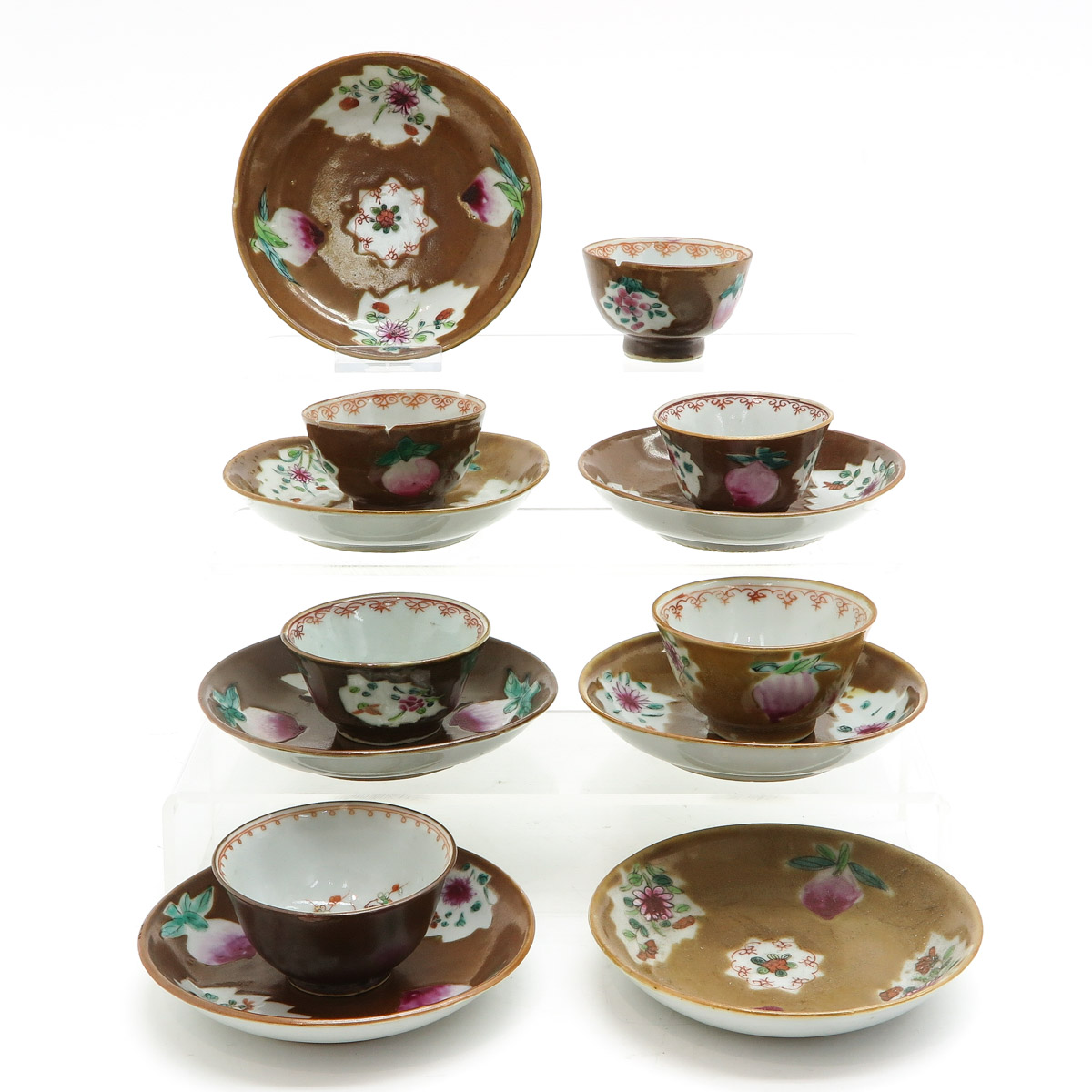 A Collection of Cups and Saucers