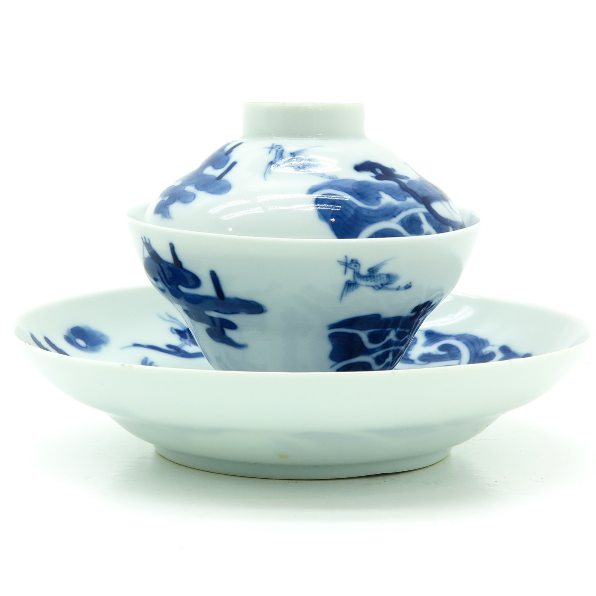 A Chinese Covered Cup and Saucer - Image 4 of 8