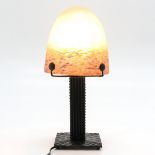 Bronze Table Lamp with Schneider Shade