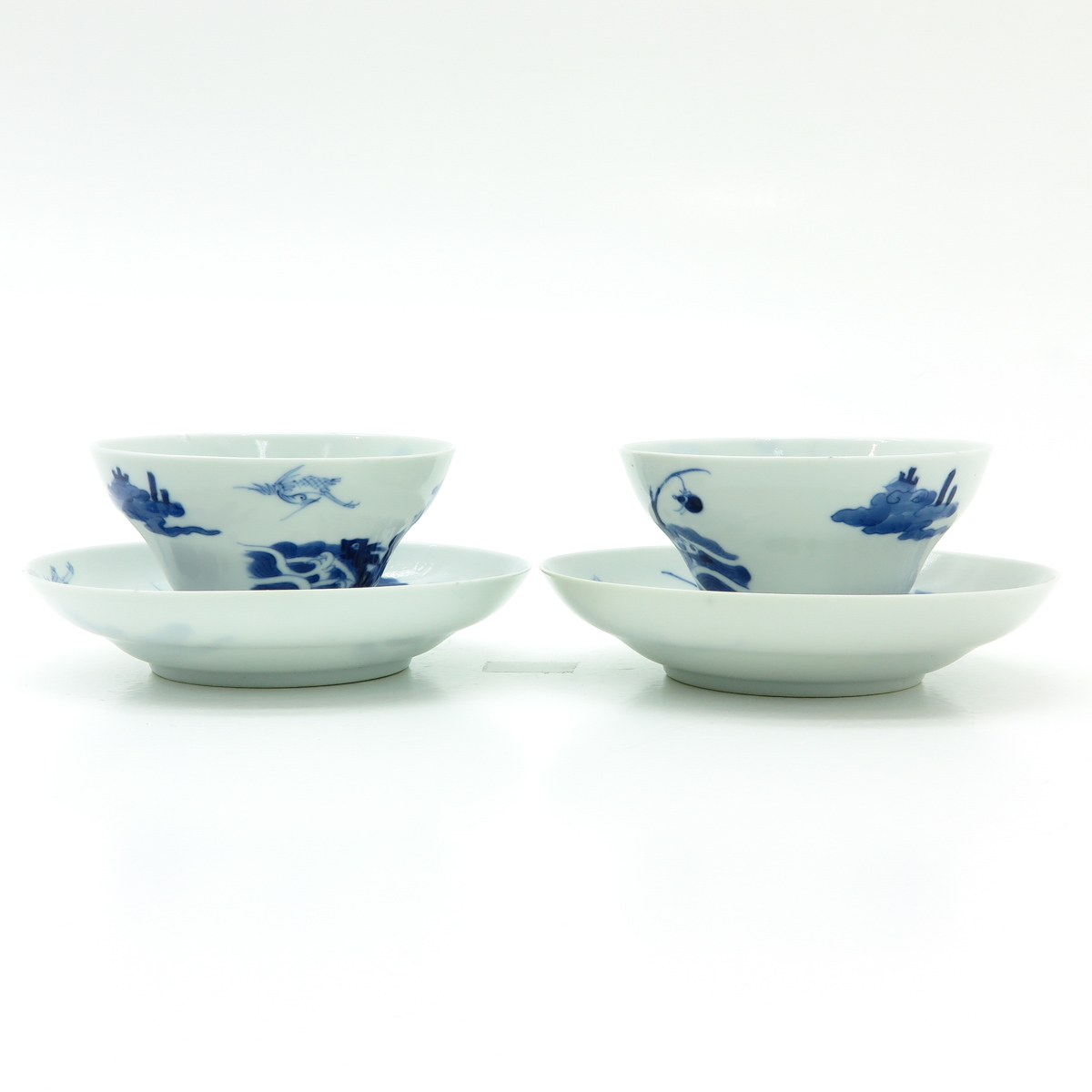 Two Chinese Cups and Saucers - Image 4 of 7