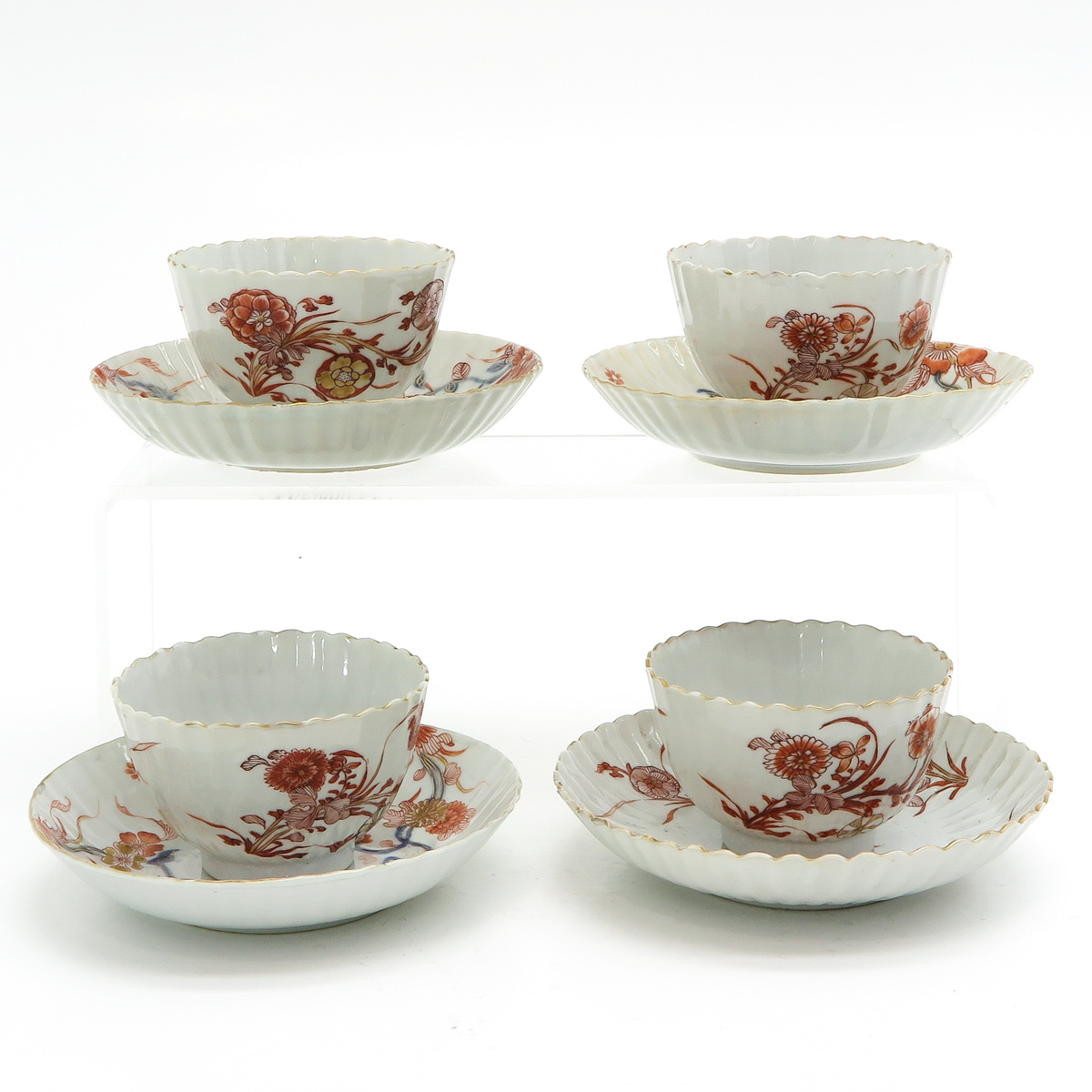 Four Chinese Cups and Saucers - Image 3 of 6