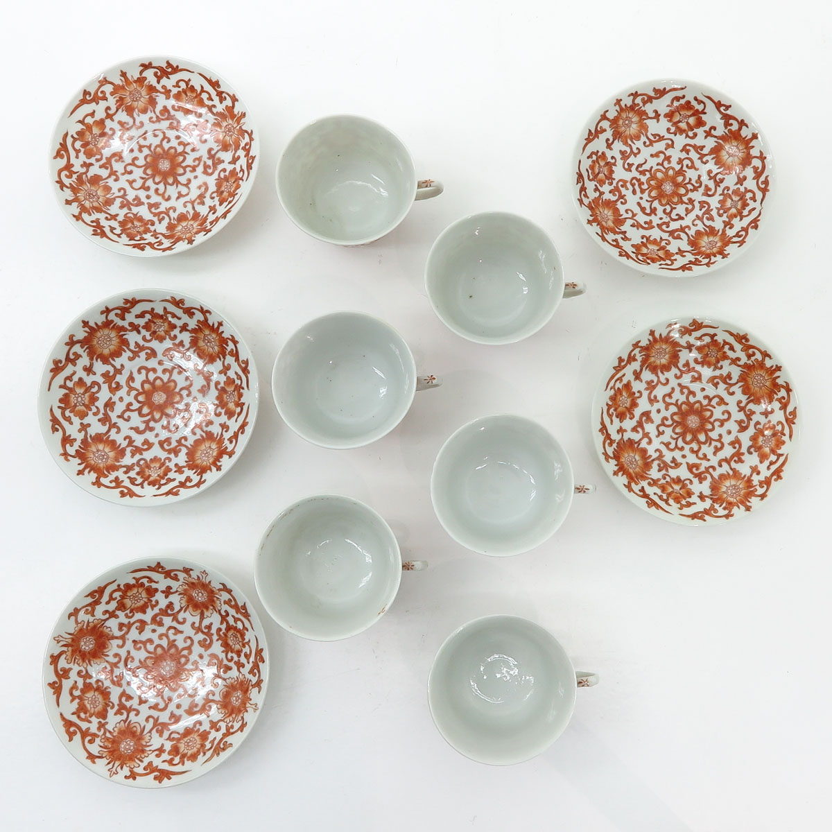 A Collection of Chinese Cups and Saucers - Image 5 of 6