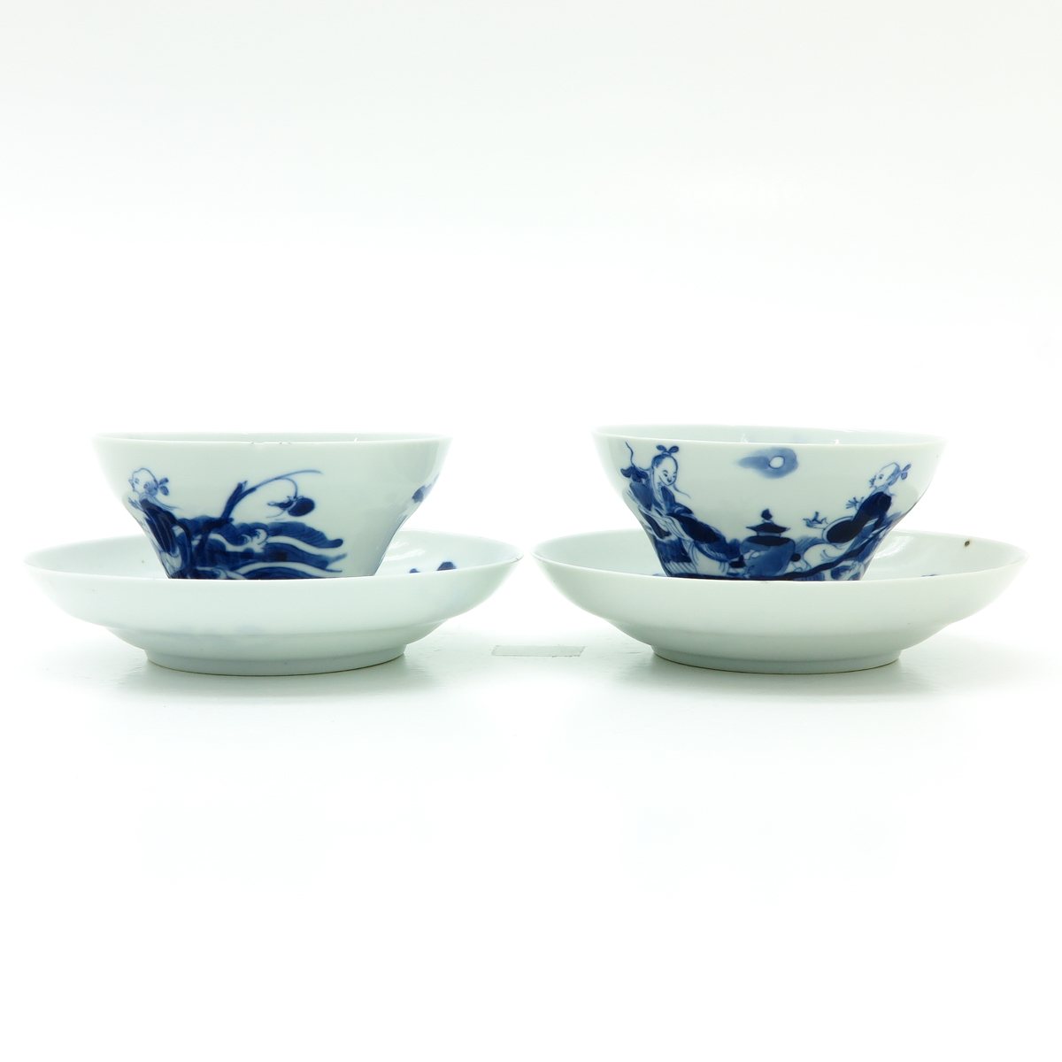 Two Chinese Cups and Saucers - Image 2 of 7