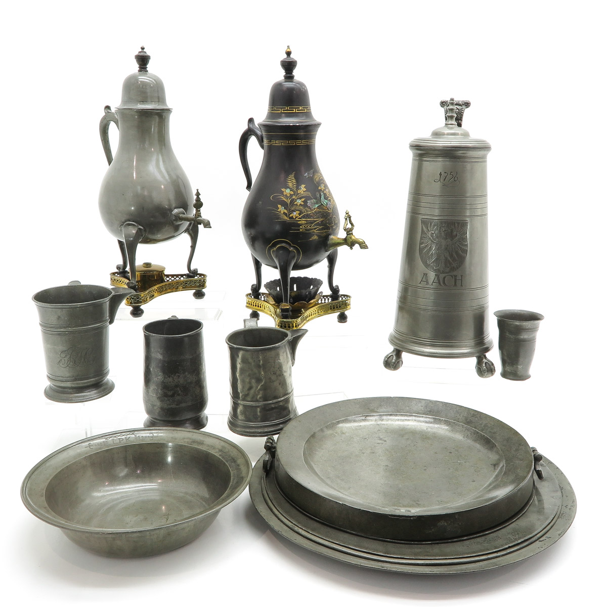 Lot of Antique Pewter - Image 4 of 9