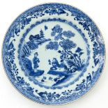 A Chinese Blue and White Plate