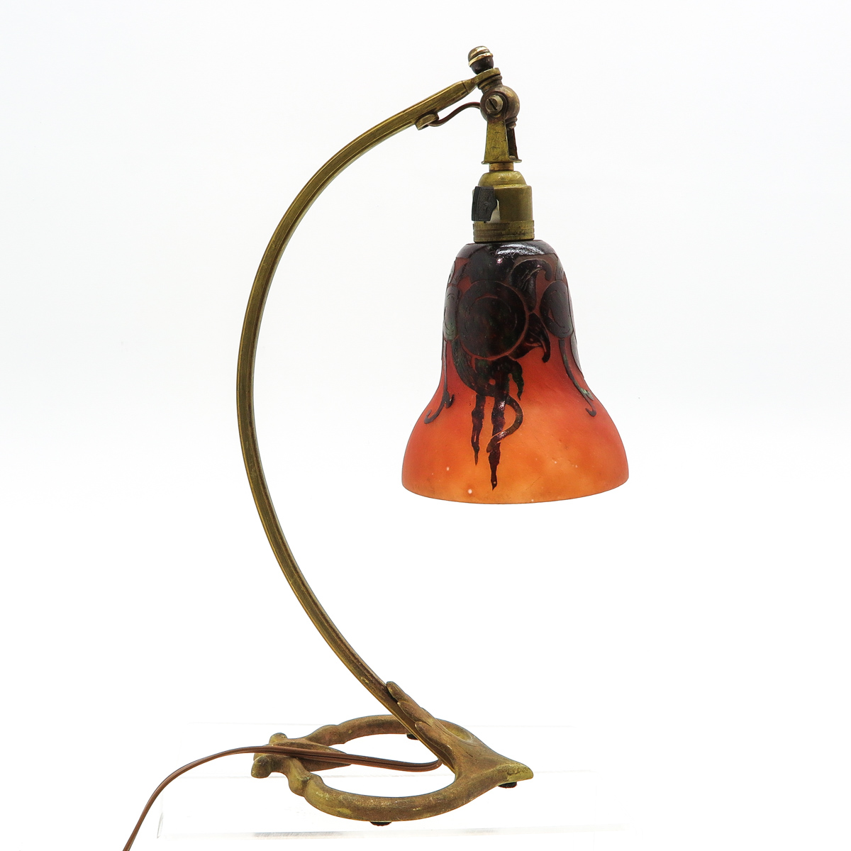 Signed Le Verre Francais Table lamp - Image 4 of 6