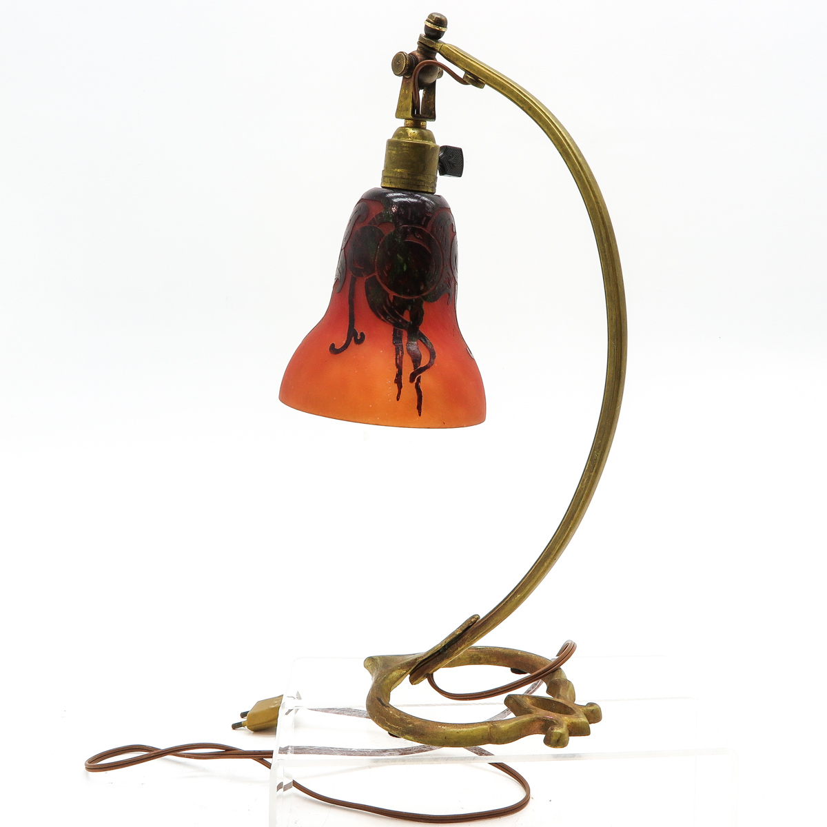 Signed Le Verre Francais Table lamp - Image 2 of 6