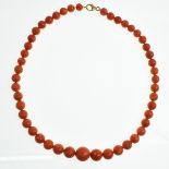 A Red Coral Necklace