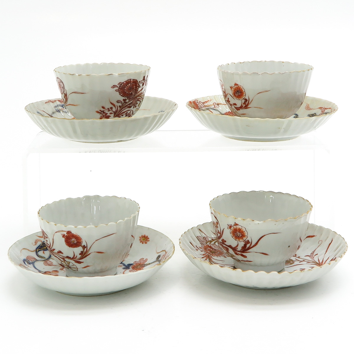 Four Chinese Cups and Saucers - Image 4 of 6