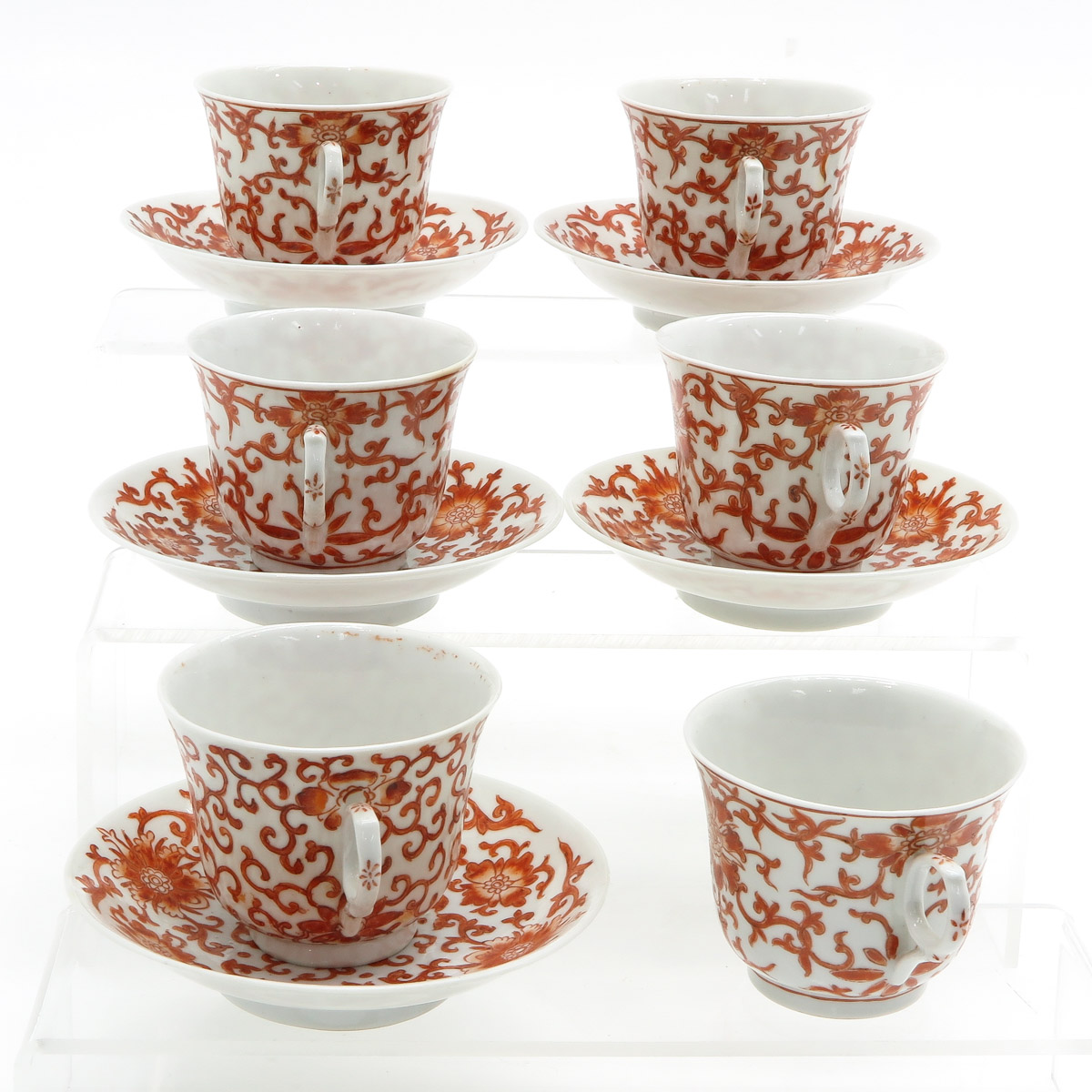 A Collection of Chinese Cups and Saucers - Image 2 of 6