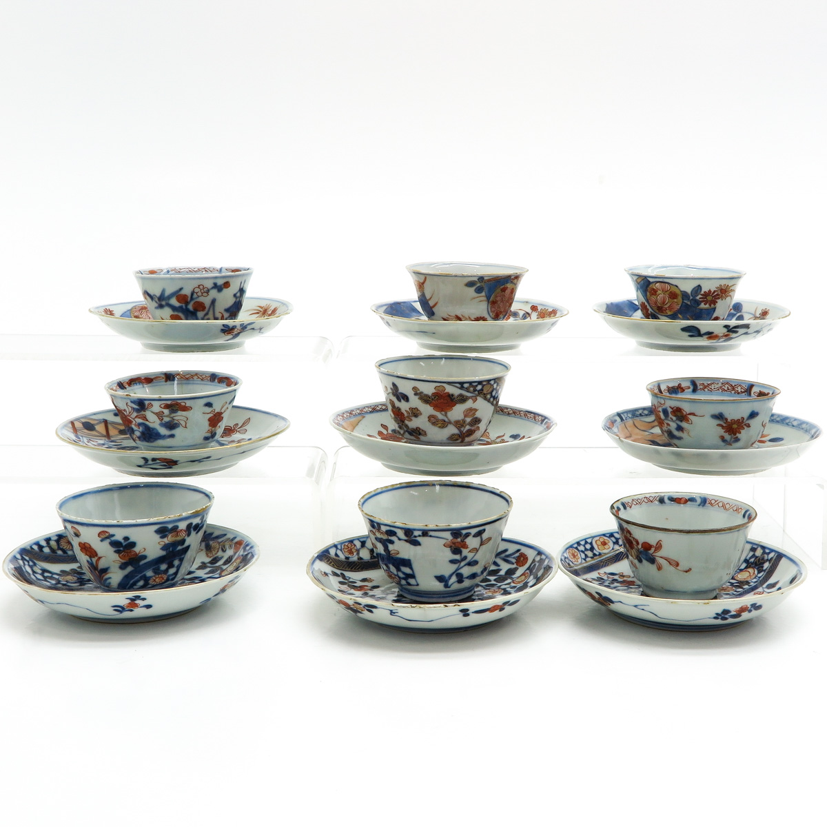 A Collection of Imari Cups and Saucers - Image 3 of 6