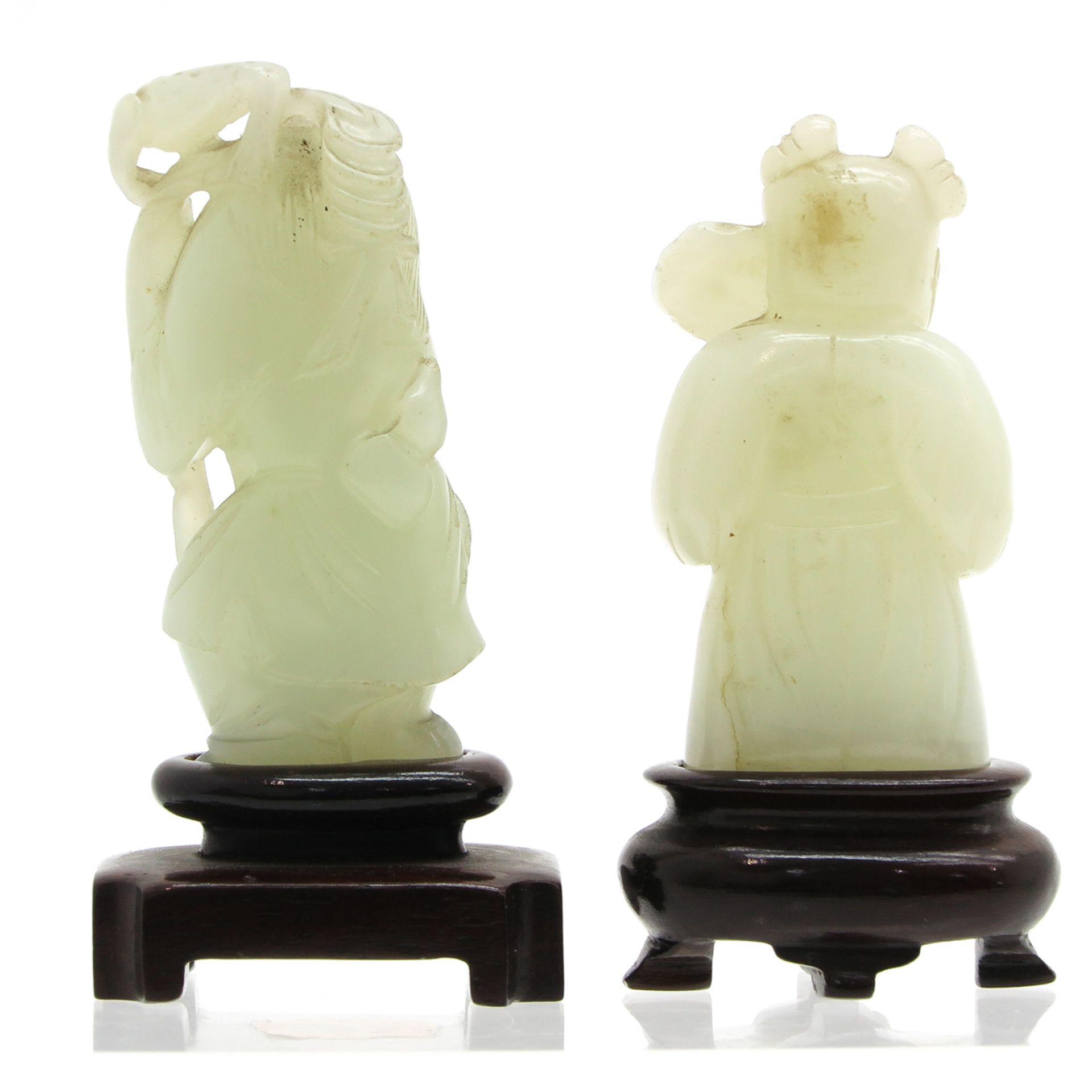 Two Small Chinese Jade Sculptures - Bild 3 aus 6