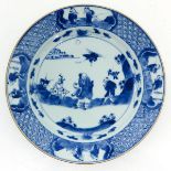 A Chinese BLue and White Plate