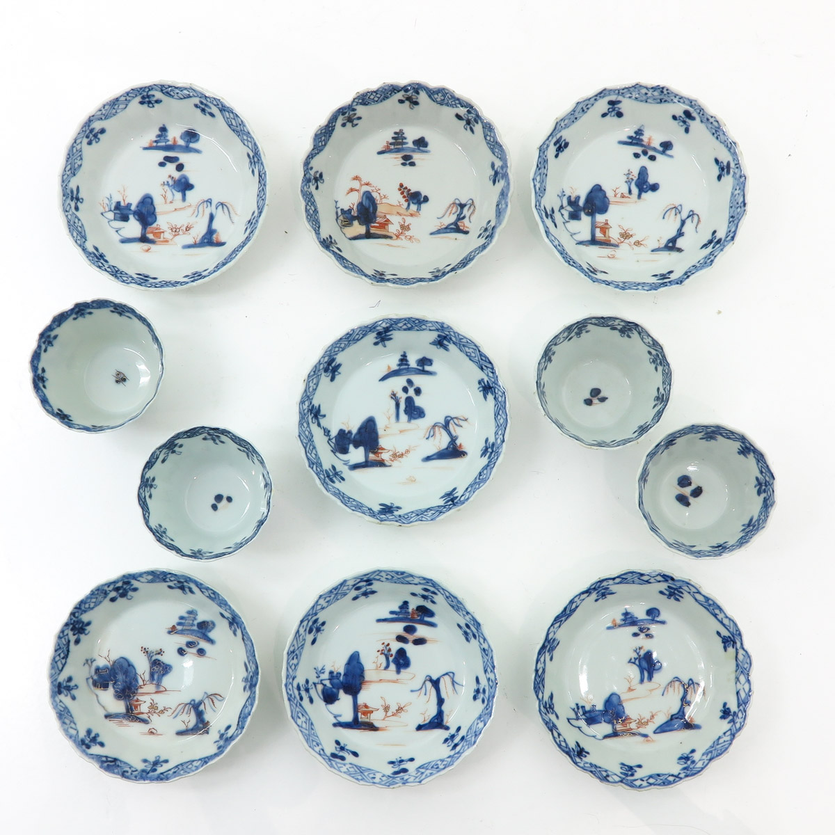 A Collection of Chinese Cups and Saucers - Image 5 of 6