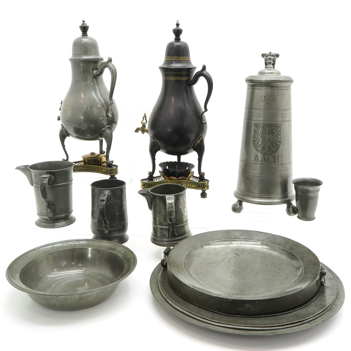 Lot of Antique Pewter - Image 2 of 9