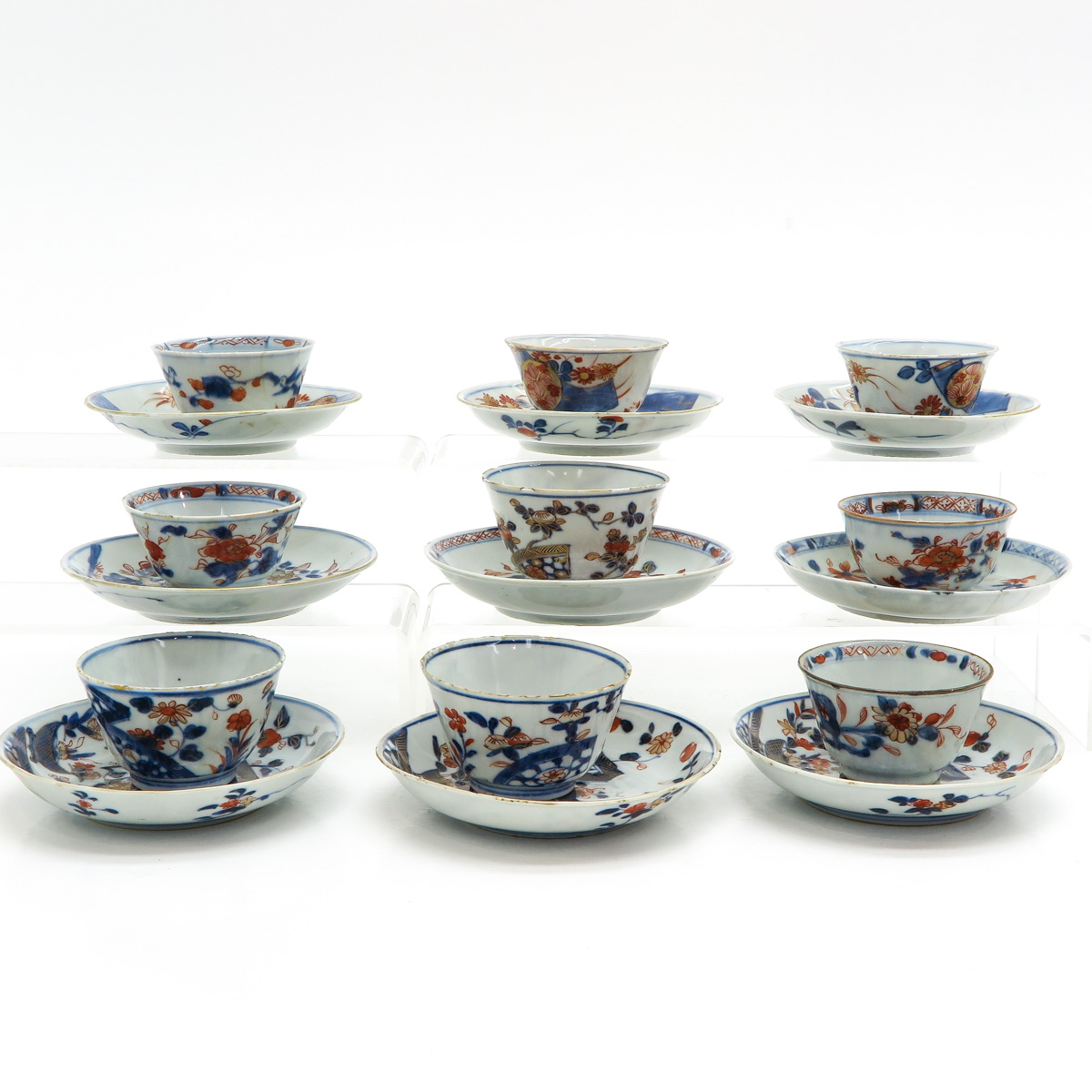 A Collection of Imari Cups and Saucers - Image 2 of 6