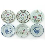 Six Diverse Chinese Plates