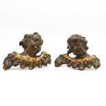 Pair of 18th Century Carved Angels