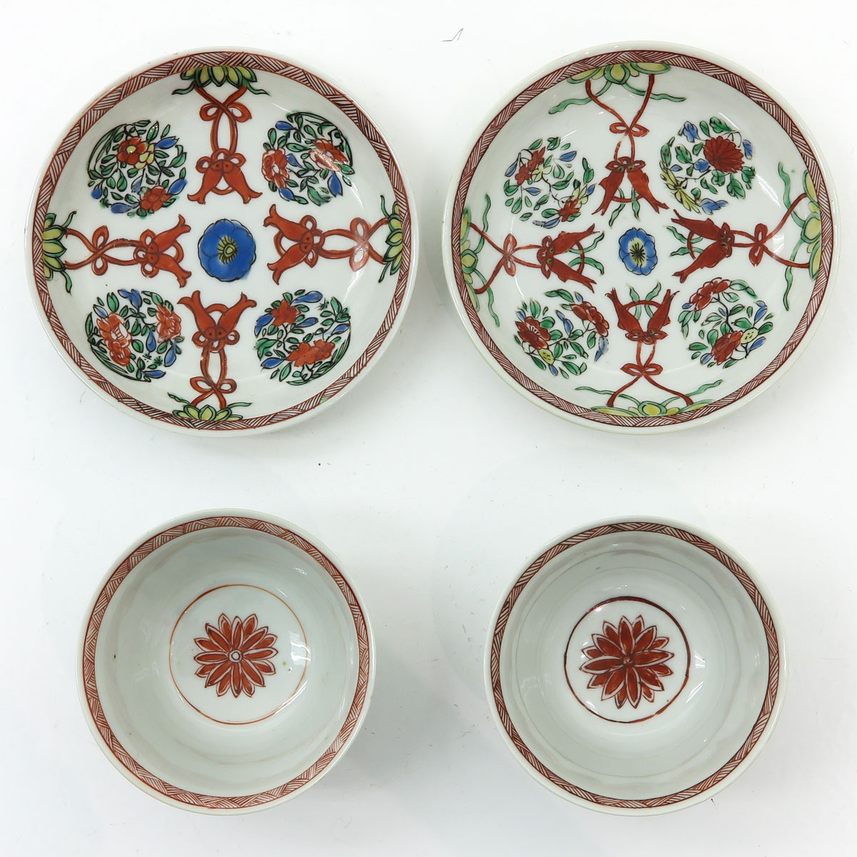 Two Chinese Cups and Saucers - Image 5 of 6