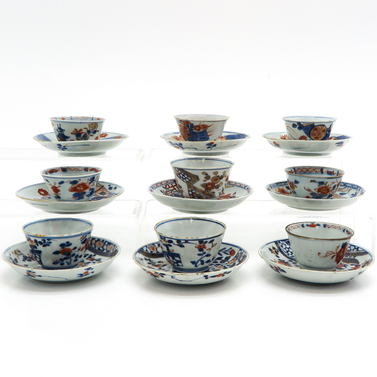 A Collection of Imari Cups and Saucers - Image 4 of 6