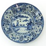 A Japanese Blue and White Plate