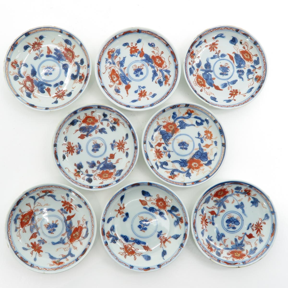 Eight Chinese Imari Cups and Saucers - Image 5 of 8