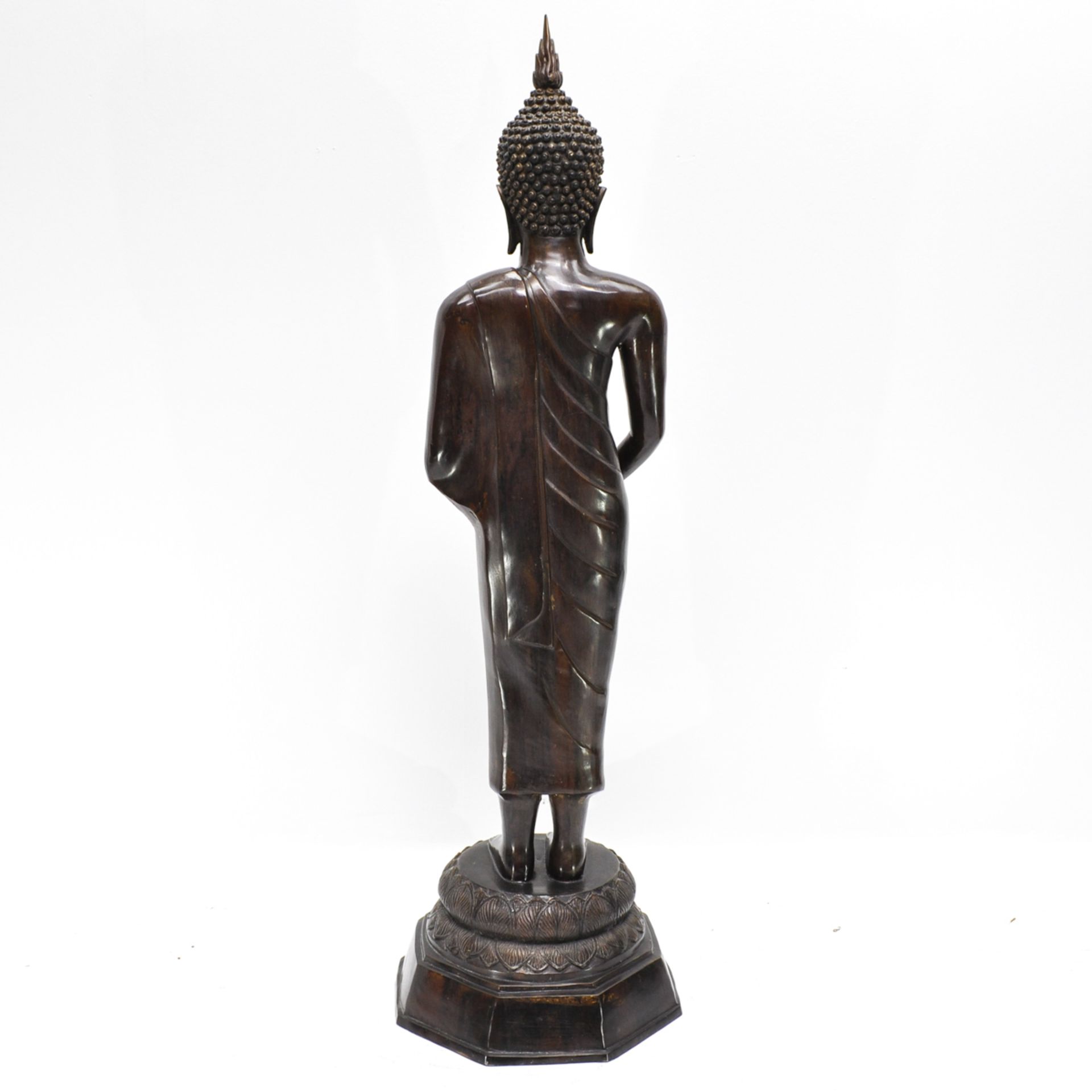 A Bronze Buddha Sculpture - Bild 3 aus 4