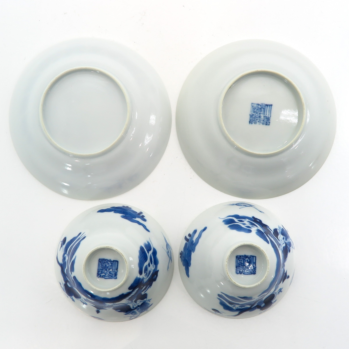 Two Chinese Cups and Saucers - Image 6 of 7