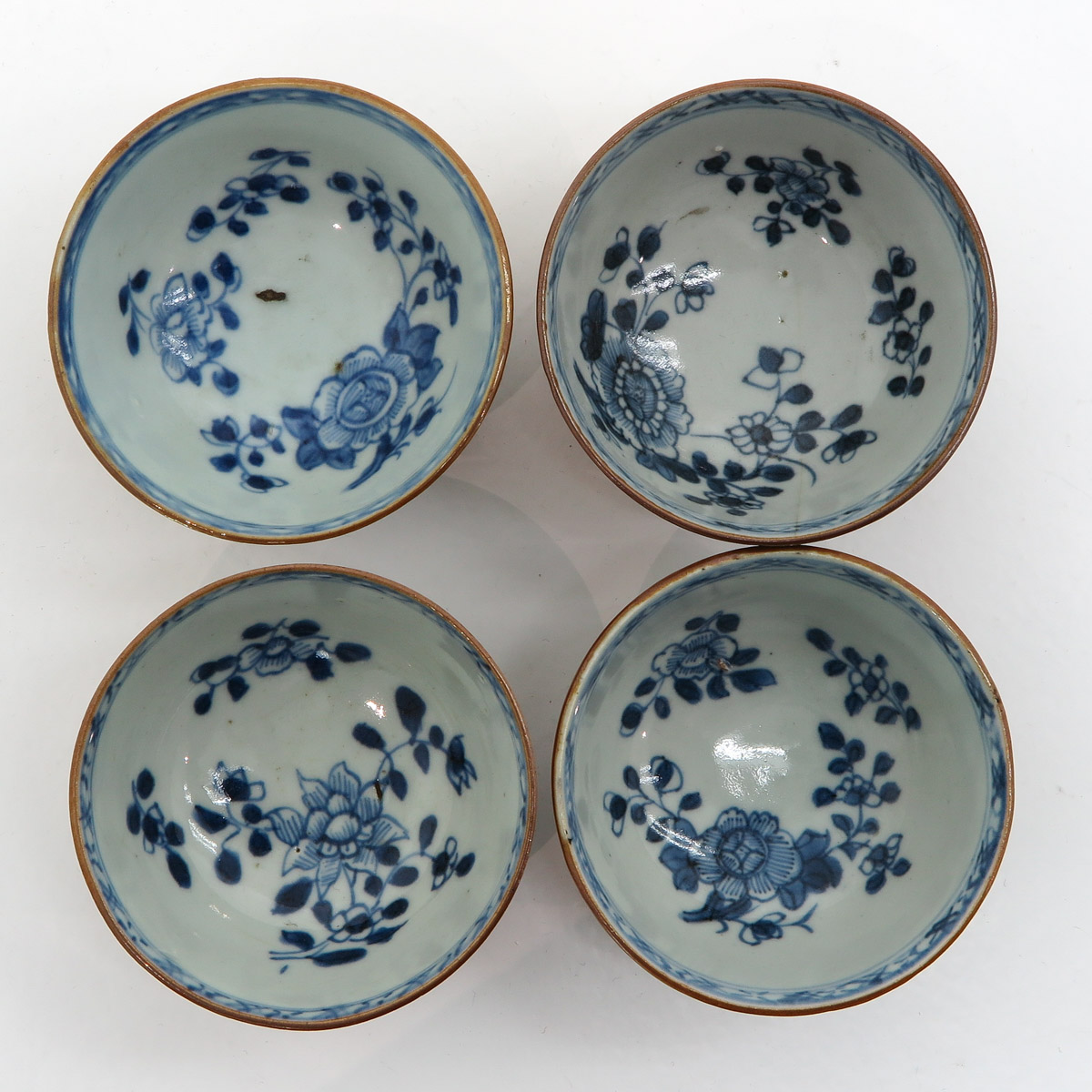 Four Chinese Batavianware Cups and Saucers - Image 7 of 8