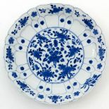 A Chinese Blue and White Plate