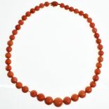 A Red Coral Necklace