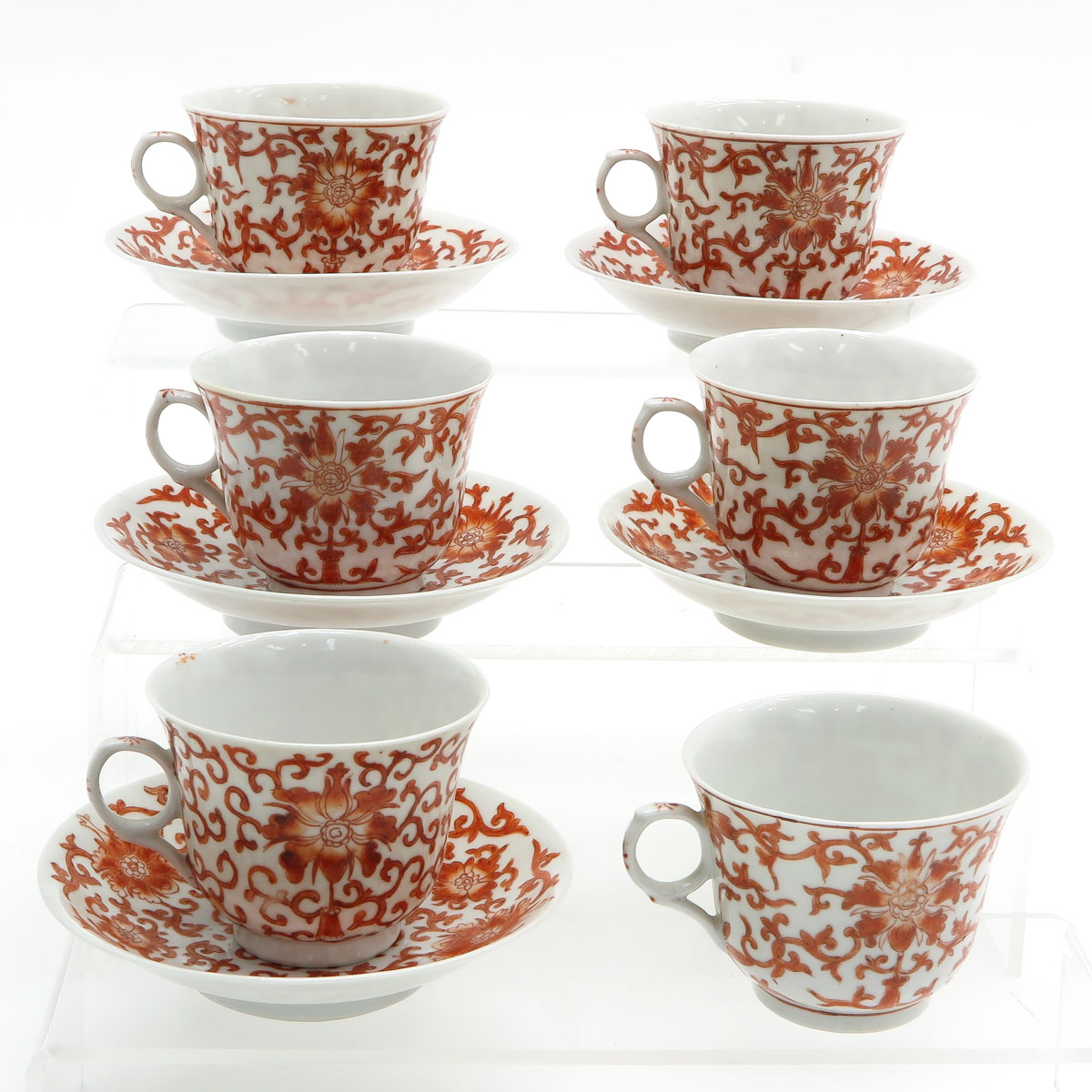A Collection of Chinese Cups and Saucers - Image 3 of 6