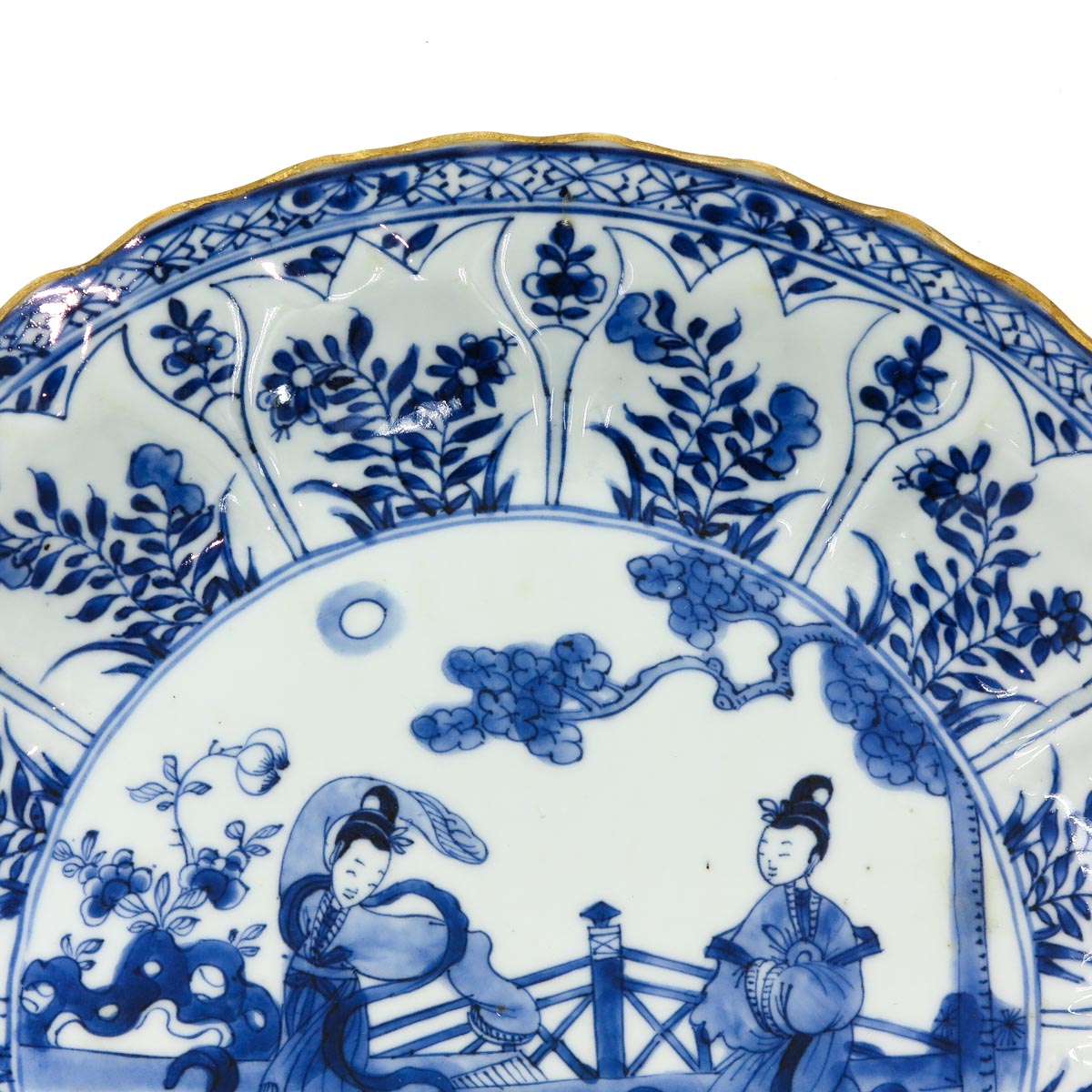 A Chinese Blue and White Plate - Image 4 of 5