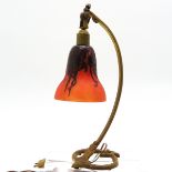 Signed Le Verre Francais Table lamp