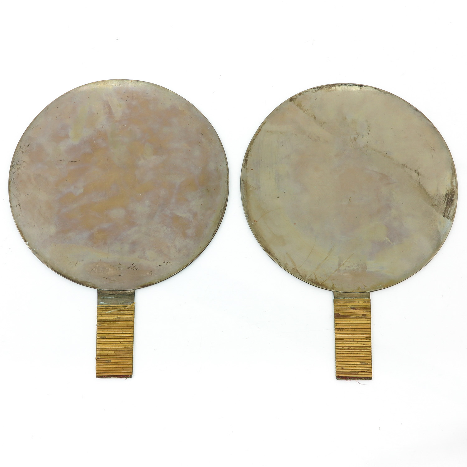 A Pair of Bronze Mirrors - Image 2 of 8