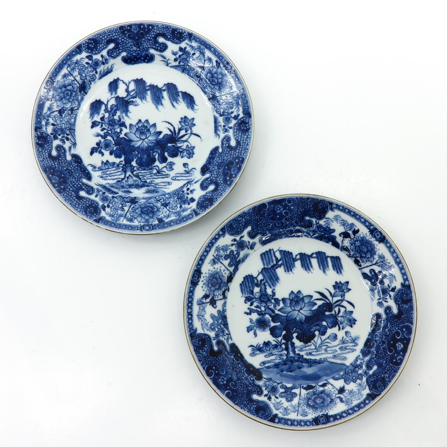 A Series of Six Blue and White Plates - Image 7 of 9