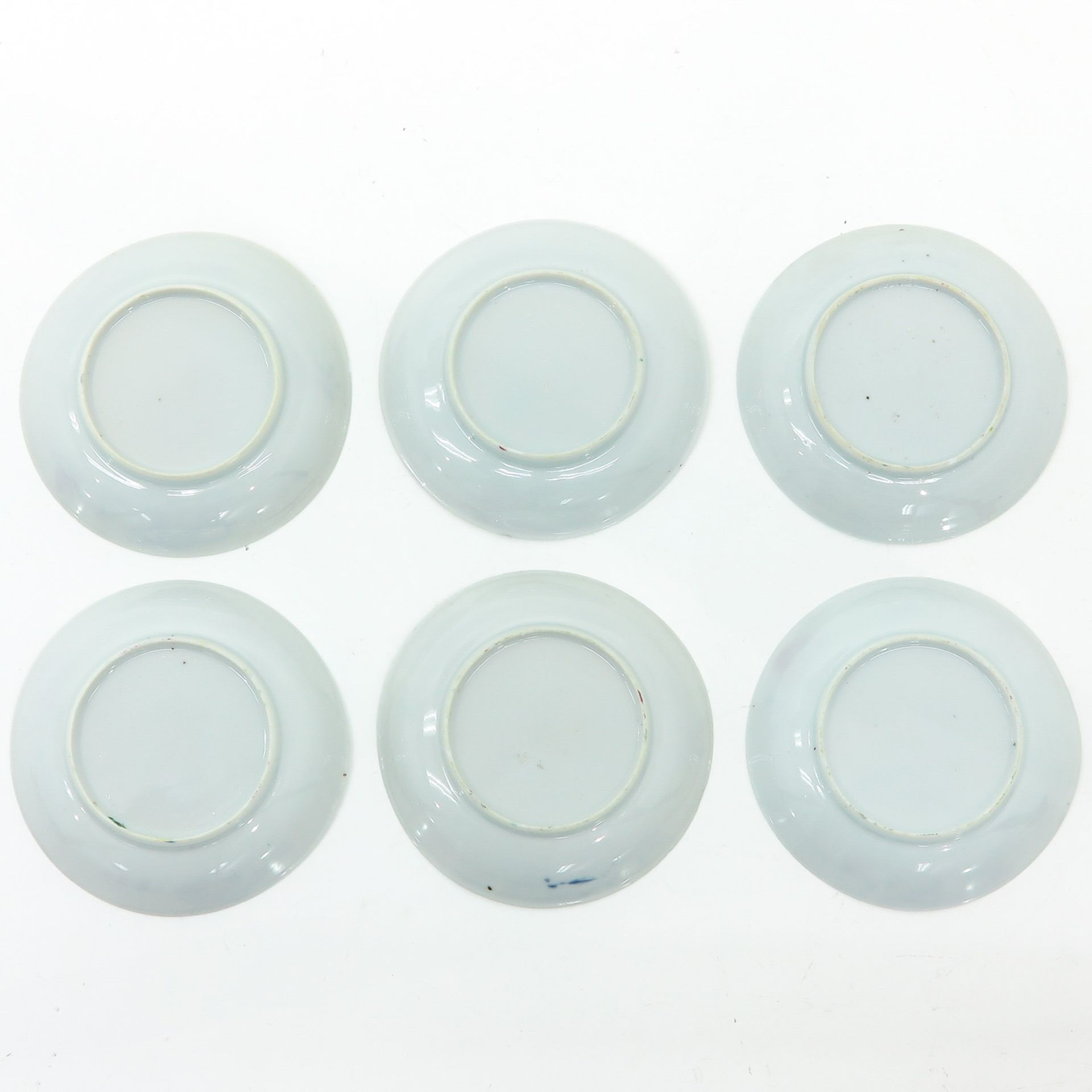 Six Famille Rose Cups and Saucers - Bild 8 aus 10