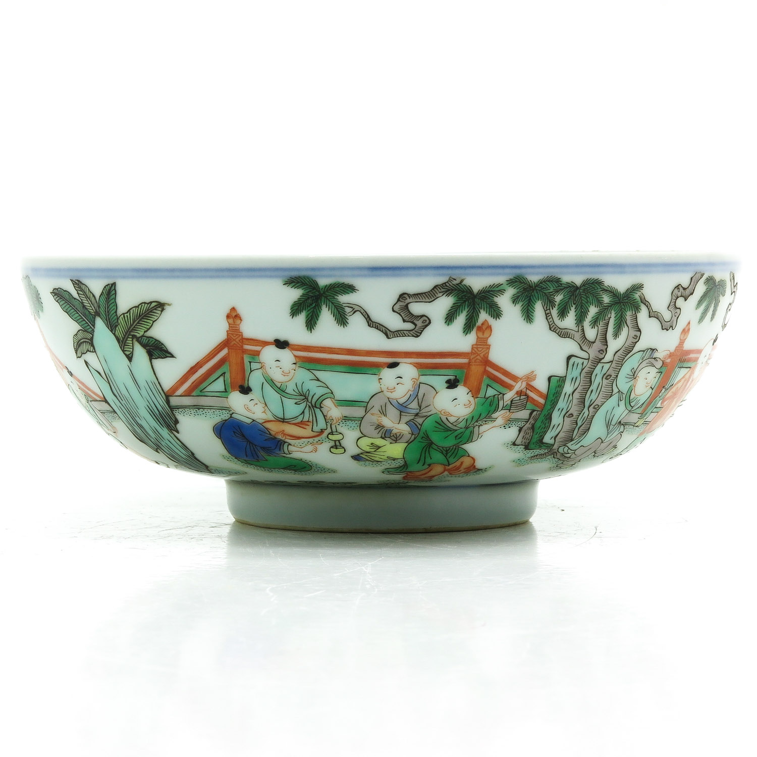 A Famille Verte Decor Bowl - Bild 4 aus 10