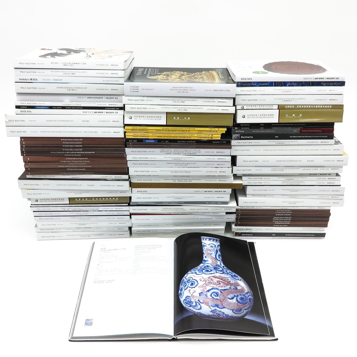 A Large Collection Asian Auction Catalogs