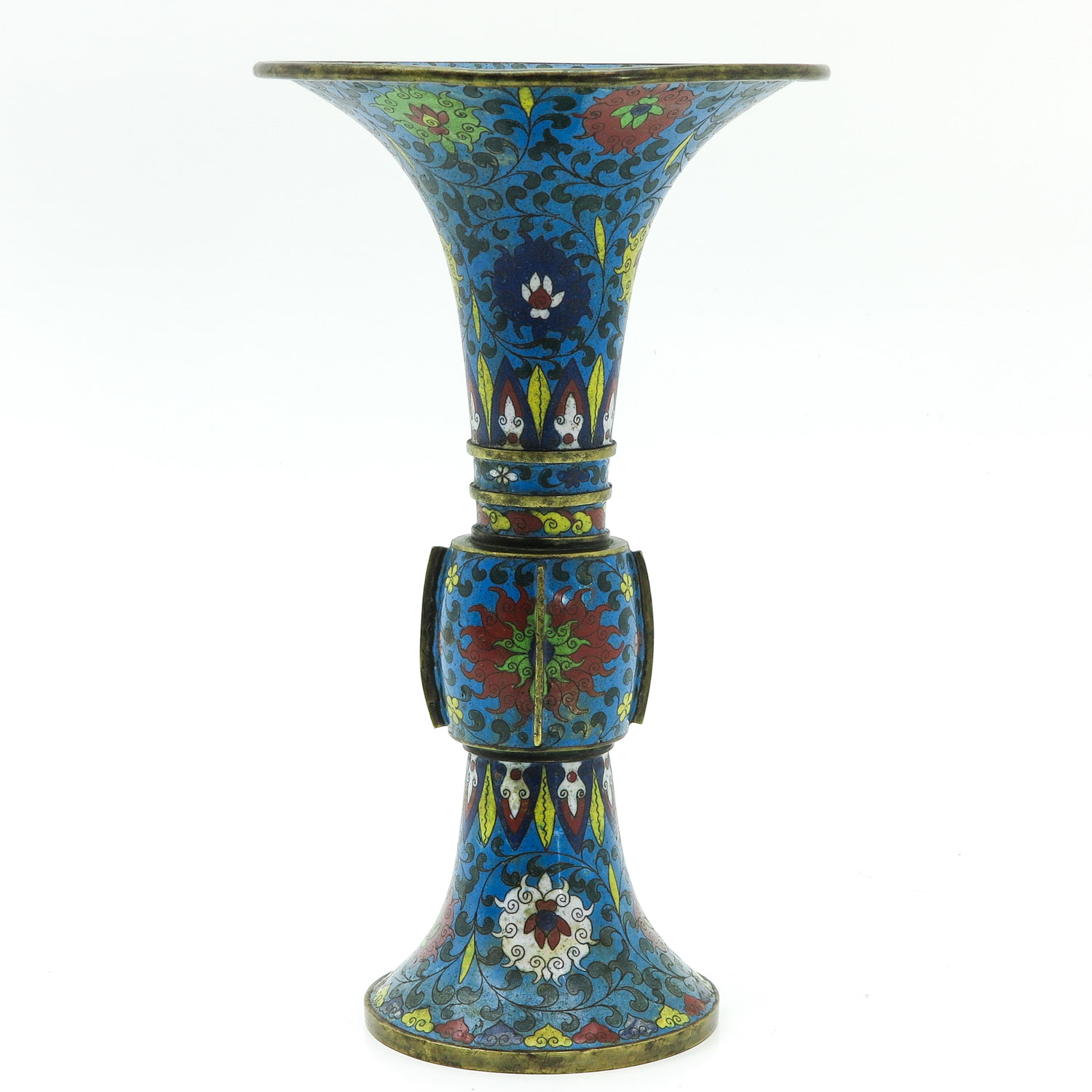 A Cloisonne Altar Vase - Image 3 of 9